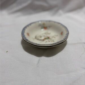 Vintage Floral Patterned Ceramic Bowls
